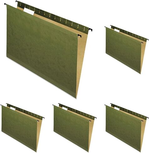 مجلدات ملفات معلقة معززة من Pendaflex SureHook، حجم قانوني، أخضر قياسي، 1/5 قطع، 20/BX (6153 1/5) in Saudi Arabia