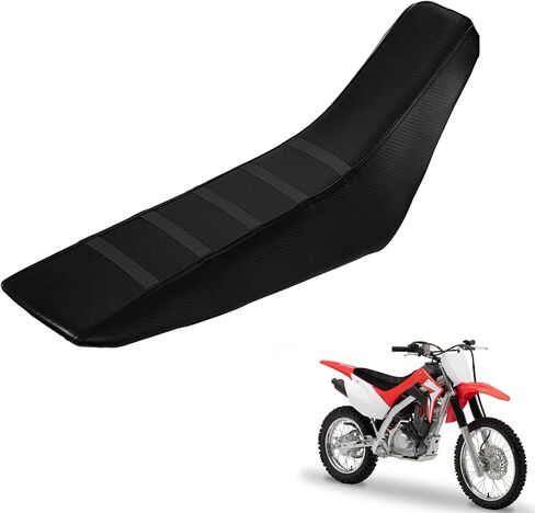 مضلع غطاء مقعد الدراجة الترابية القابض لينة ل CRF 110 125F CRF110F CRF125F 2023 2024 2025 دراجة الطرق غير الممهدة حامي سطح غير قابل للانزلاق أسود in Saudi Arabia