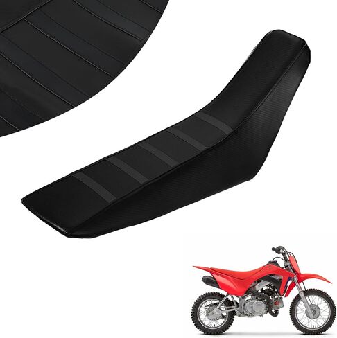 مضلع غطاء مقعد الدراجة الترابية القابض لينة ل CRF 110 125F CRF110F CRF125F 2023 2024 2025 دراجة الطرق غير الممهدة حامي سطح غير قابل للانزلاق أسود in Saudi Arabia