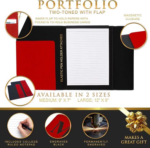 My Personal Memories Customized Canvas Portfolio - Customized and Monogrammed Notepad, Padfolio, Business, Student, Teacher, Gift (Purple Flap) in Saudi Arabia