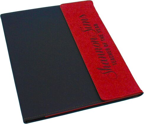 My Personal Memories Customized Canvas Portfolio - Customized and Monogrammed Notepad, Padfolio, Business, Student, Teacher, Gift (Purple Flap) in Saudi Arabia