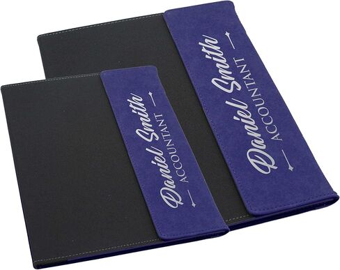 My Personal Memories Customized Canvas Portfolio - Customized and Monogrammed Notepad, Padfolio, Business, Student, Teacher, Gift (Purple Flap) in Saudi Arabia