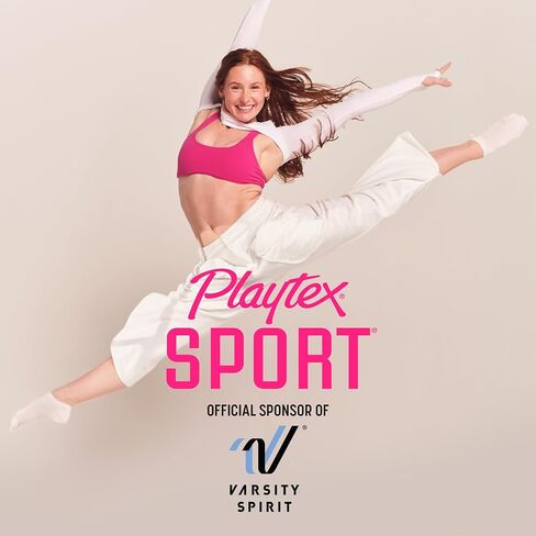 Playtex Sport Tampons, Super Absorbency, Fragrance-Free Tampons - 84ct (6 Packs of 14ct) in Saudi Arabia