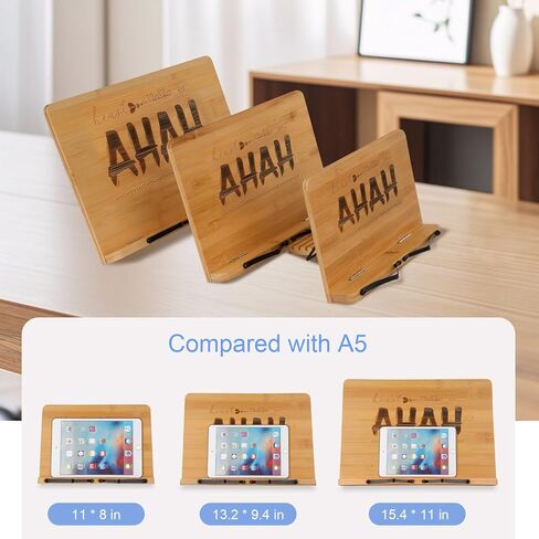 MEGREZ Book Stand for Reading, Book Display Stand, Book Holder Cook Book Stand for Kitchen Counter, Adjustable Book Stand for Textbook/Tablet, You Have My Heart, 11 x 8.1 inches in Saudi Arabia