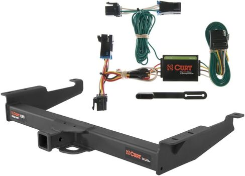 CURT Class 5 Trailer Hitch Bundle with Wiring for Chevrolet Express, GMC Savana - 15320 & 55377 in Saudi Arabia