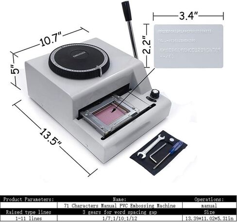 Metal Stainless Steel Stamping Machine for DIY Dog Tags, Military Embossing and Letter Stamping in Saudi Arabia