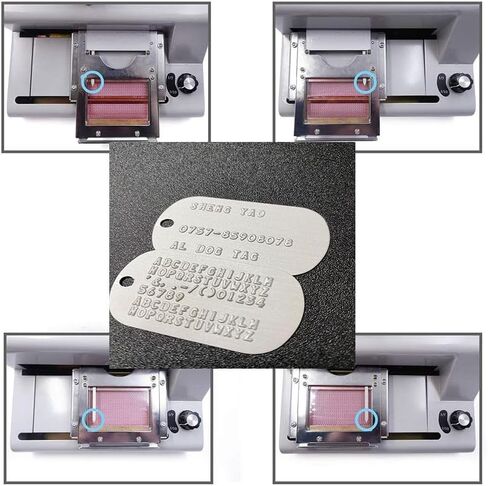 Metal Stainless Steel Stamping Machine for DIY Dog Tags, Military Embossing and Letter Stamping in Saudi Arabia