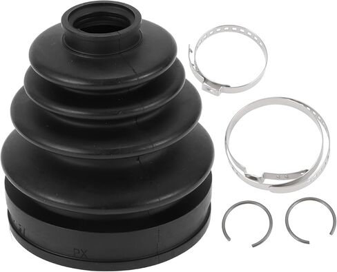1 Set CV Joint Boot Kit for Toyota Land Cruiser 1998-2007 for Lexus LX470 98-07 Inner Constant Velocity Joint Boot W/Clamps No.443760080 Black Rubber in Saudi Arabia