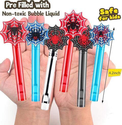 24PCS Bubble Wand for Party Favors Decorations Supplies Classroom Prizes Valentines Easter Halloween Christmas Bags Basket Stuffers Gifts in Saudi Arabia