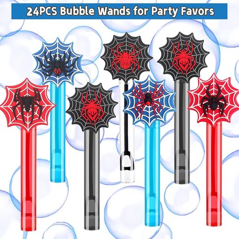 24PCS Bubble Wand for Party Favors Decorations Supplies Classroom Prizes Valentines Easter Halloween Christmas Bags Basket Stuffers Gifts in Saudi Arabia