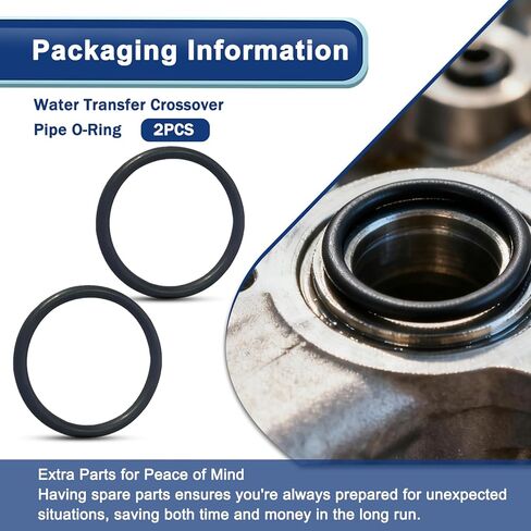 806933010 2Pcs Water Transfer Crossover Pipe O-Ring (33.7X3.5mm) Compatible with 1993-2019 Subaru Forester Outback Impreza Impreza WRX STi Turbo in Saudi Arabia