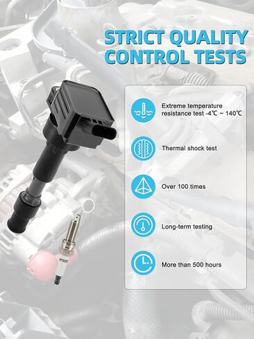 Set of 4 UF816 Ignition Coil Pack & Spark Plugs (2.0L ONLY) For Hyundai Elantra 2017-2020,Kona 2018-2021,Sonata 2016-2019,Veloster 2019-2021; For Kia Forte Optima 2017-2020,Soul 2020-2022 in Saudi Arabia