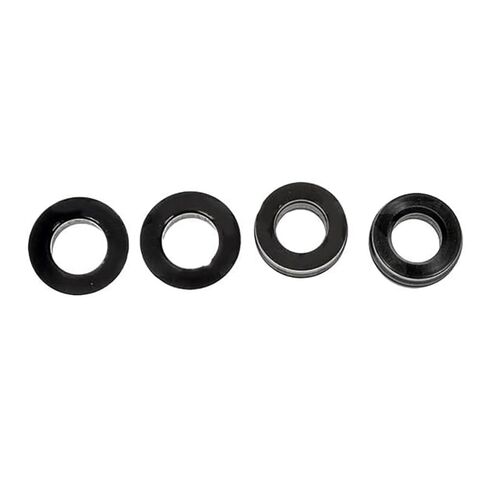 KarParts360 لفورد F-150 2017 2018 2019 2020 أختام خط مبرد زيت ناقل الحركة | 4 قطع | بلاستيك/مطاط | أسود | حافة مستديرة | مع 2 أختام وحلقتين على شكل حرف O | استبدال 5L7Z7D285A، 5L7Z7J324A in Saudi Arabia