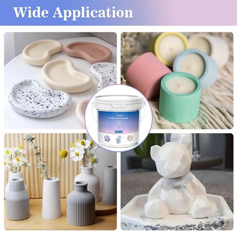 Plaster Casting Powder 1000G/35 OZ, Water Activated Fast Curing Plaster Casting Powder, 20-30 Minutes Demold, Easy Mixing & Beginners Friendly Casting Powder for Resin Molds, Crafts & DIY Art in Saudi Arabia