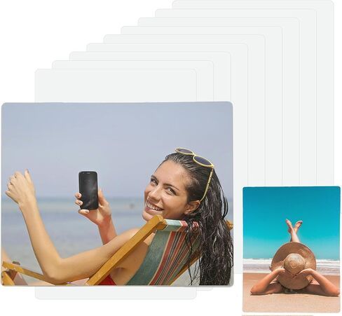 10 عبوات من فراغات صور التسامي مقاس 8 × 10 بوصة، وسمك 0.45 مم، وفراغات معدنية من الألومنيوم لعرض الصور على الحائط، وإطارات صور على سطح الطاولة (فراغات فضية 10 عبوات) in Kuwait