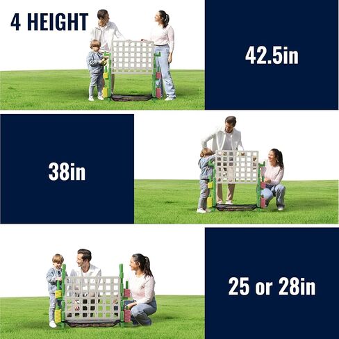 SDADI Giant 4-in-a-Row Game Set, Block-Style Connect Game with Adjustable Height & Tool-Free Assembly, Portable Family Yard Game for Indoor & Outdoor Fun (Cream) in Saudi Arabia