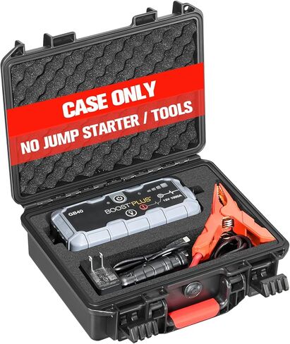 Case for NOCO Boost GB40 GB20 – Waterproof Hard Storage Box for 1000A UltraSafe Jump Starter | Battery Pack Fast Car Charger Accessories | Portable Protective Storage for Drivers Road Trips Emergency in Saudi Arabia