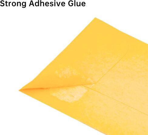 100 Piece Coin Envelopes 2.25" x 3.5" with Gummed Flap, Small Parts Envelope for Home and Office Use (Yellow -100) in Saudi Arabia