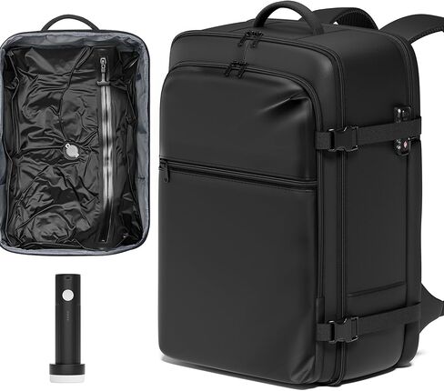 SUOCO Travel Vacuum Backpack with Portable Electric Pump, 60L Carry On Compression Seal Travel Backpack with Vacuum System, Traveling Packing Luggage Suitcase, Black in Saudi Arabia