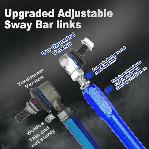 K700432 وصلات شريط Sway مناسبة لـ Escalade، Escalade ESV، Escalade EXT؛ Avalanche، Silverado 1500، Suburban، Suburban 1500، Tahoe؛ سييرا، يوكون، يوكون XL، يوكون XL 1500 2007-2016 وصلة نهاية المثبت الأمامي in Kuwait