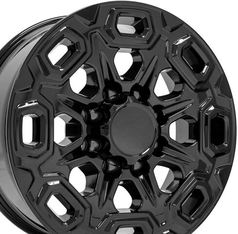New Aluminum Alloy wheel 20 inch Rim Replica CV64B fits Chevrolet Silverado 2500/3500 20x8.5 Black 8-180 Bolt-pattern Offset 47 in Saudi Arabia