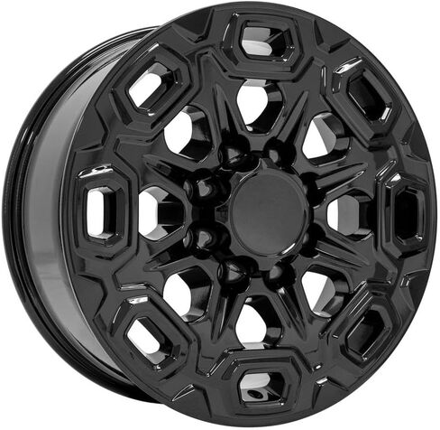New Aluminum Alloy wheel 20 inch Rim Replica CV64B fits Chevrolet Silverado 2500/3500 20x8.5 Black 8-180 Bolt-pattern Offset 47 in Saudi Arabia