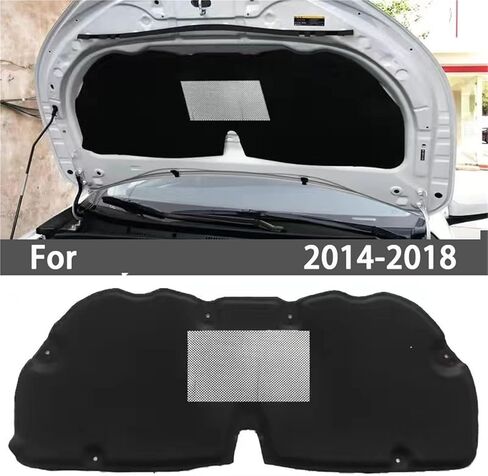 متوافق مع Toyota Corolla 2007 2013 2018 2021 سيارة عزل الصوت الحراري القطن غطاء المحرك الأمامي حصيرة جدار الحماية غطاء وسادة مميت الضوضاء (جميع الأسود 07-13) in Kuwait