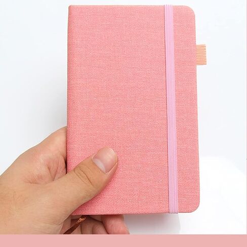 GFHSKRPL A6 صفحة فارغة دفتر كتان مفكرة جلدية جدول مذكرات (D) in Saudi Arabia
