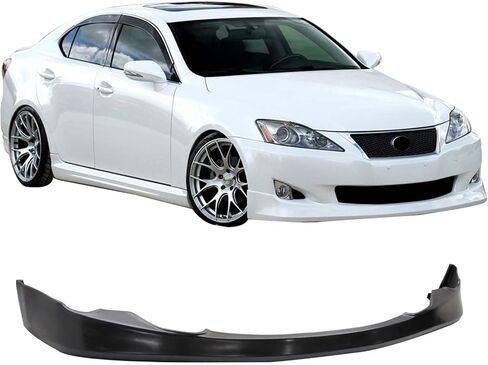 الشفة الأمامية الممتصة للصدمات متوافقة مع 2006-2008 Lexus IS250 & IS350، VIP Type PU Black Front Lip Spoiler Splitter من IKON MOTORSPORTS، 2007 in Kuwait