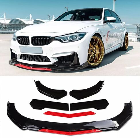 JMTBNO مصد الشفاه الأمامي، طقم جسم السيارة الأمامي المفسد متوافق مع Honda Civic Chevy Camaro VW Golf Infiniti G37 Mitsubishi Lancer Mercedes Benz in Kuwait