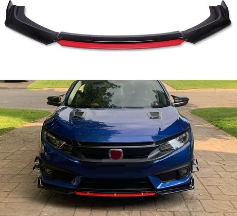 JMTBNO مصد الشفاه الأمامي، طقم جسم السيارة الأمامي المفسد متوافق مع Honda Civic Chevy Camaro VW Golf Infiniti G37 Mitsubishi Lancer Mercedes Benz in Kuwait