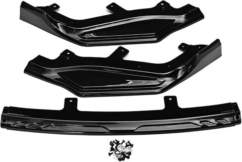 Front Bumper Lip Fit for Lexus is-Series F-Sport 2017-2020,3 PCS Front Bumper Lip Body Kit Spoiler Compatible with Lexus is-Series F-Sport 2017-2020 Front Splitter, Gloss Black in Saudi Arabia