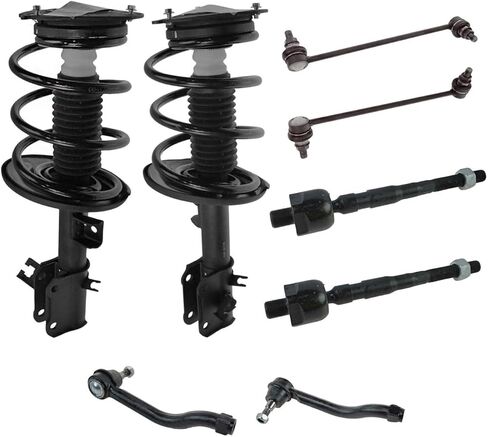 8pc Steering & Suspension Kit Strut Assemblies w/Tie Rods Sway Bar Links Greasable or Sealed for Nissan for Altima 2.5L/3.5L 2007-2012 in Kuwait