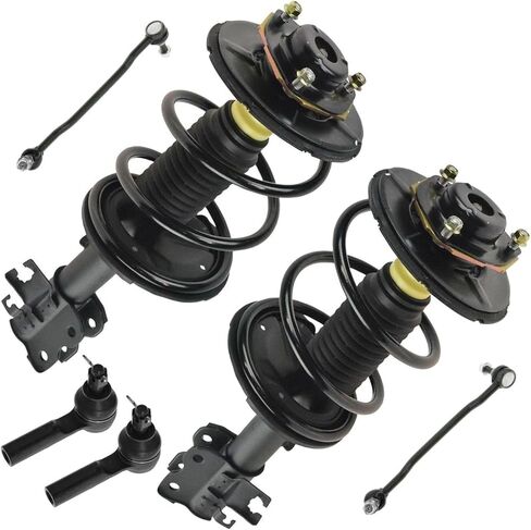 6pc Steering & Suspension Kit Strut & Spring Assemblies End Links Tie Rods Sealed for Nissan for Maxima 3.5L 2004-2008 in Kuwait