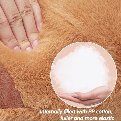 LYFJMUS 4 Pack Plush Capybara Car Headrest Pillow and Lumbar Support Pillow Kawaii Plushies Capybara Stuffed Headrest Cute Car Decor for Car Driving in Kuwait