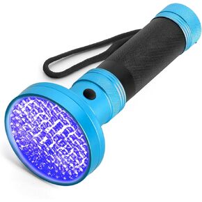 100 مصباح LED للأشعة فوق البنفسجية باللون الرمادي، شعلة محمولة بالأشعة فوق البنفسجية للكشف عن بول الحيوانات الأليفة والبقع والعقارب وبق السرير - مصباح الأشعة فوق البنفسجية عالي الطاقة (البطاريات غير متضمنة) in Kuwait