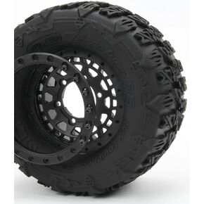 METHOD RC Terraform All-Terrain Belted 1/10th Monster Truck Tires for Array 12/14mm Hex Beadlock Wheels (2pcs Assembled) in Saudi Arabia