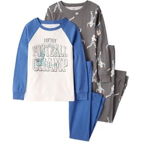 Carter's 4-Piece Toddler and Baby Boy's Snug fit Cotton Pajamas (US, Age, 3 Years, Dino Green/White) in Kuwait