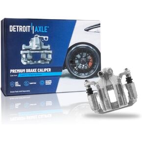 Detroit Axle - Rear Right Brake Caliper for 05-12 Nissan Pathfinder, Passenger Side Disc Brake Caliper w/Bracket 2005 2006 2007 2008 2009 2010 2011 2012 Replacement in Kuwait