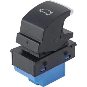 1 قطعة 4 دبابيس كروم الباب الخلفي غطاء صندوق السيارة الخلفي الإصدار زر التبديل لشركة فولكس فاجن باسات B7 2012-2016 3AA959831A 3AA959831 in Kuwait