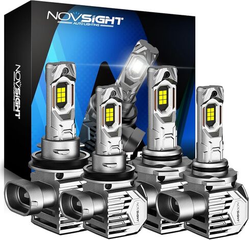 LED Lights for Car, NOVSIGHT Interior Car Lights 72 LED 16 Million Colors with APP and Remote Control Music Sync Color Change RGB, LED Lighting Kits for Car with Car Charger in Kuwait