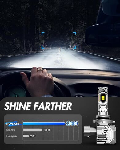 LED Lights for Car, NOVSIGHT Interior Car Lights 72 LED 16 Million Colors with APP and Remote Control Music Sync Color Change RGB, LED Lighting Kits for Car with Car Charger in Kuwait