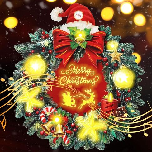 Christmas Cards - Light & Music with 3D Christmas Gifts Design, Handmade Musical Greeting Card for Women Men Kids Husband Wife Mom Dad in Saudi Arabia