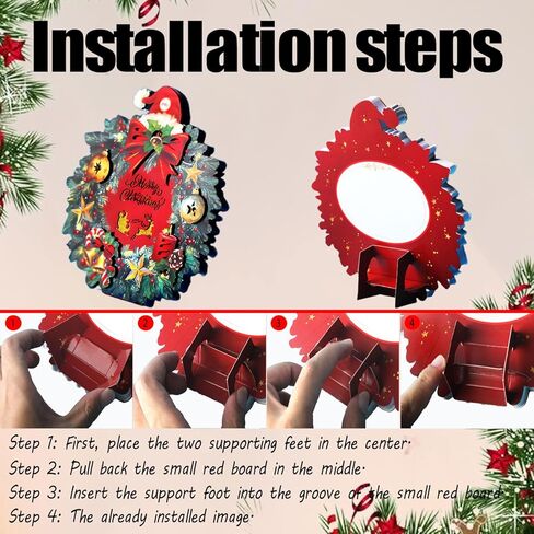 Christmas Cards - Light & Music with 3D Christmas Gifts Design, Handmade Musical Greeting Card for Women Men Kids Husband Wife Mom Dad in Saudi Arabia