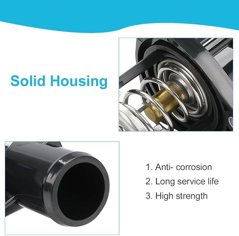 Engine Coolant Thermostat Housing Compatible with 2014-2020 Cadillac Escalade Chevy Silverado Corvette Suburban Tahoe GMC Sierra 1500 Yukon XL, Replacement for 15-11125 12599235 12674639 in Saudi Arabia
