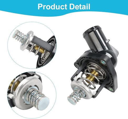 Engine Coolant Thermostat Housing Compatible with 2014-2020 Cadillac Escalade Chevy Silverado Corvette Suburban Tahoe GMC Sierra 1500 Yukon XL, Replacement for 15-11125 12599235 12674639 in Saudi Arabia