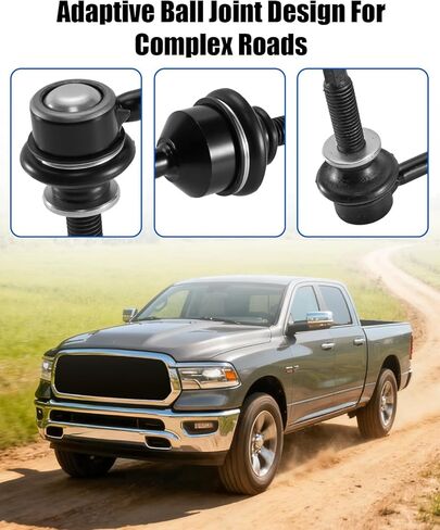 طقم رابط مثبت قضيب أمامي مناسب لـ Ram 1500 3.0L 3.6L 5.7L 2019 2020 2021 2022 2023 2024، رابط مثبت التعليق الأمامي استبدال K750996، 1 قطعة in Kuwait
