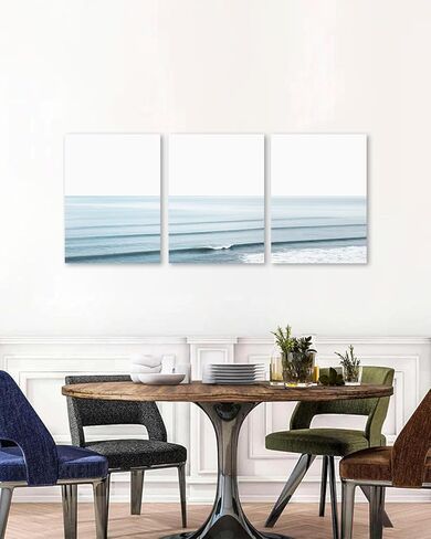 Sage Green Boho Wall Art, KBKBART Modern Nordic Green Wall Decor, Minimalist Watercolor Leaf Framed Canvas Print Paintings, Abstract Sage Green Boho Room Decor for Living Room Bedroom Bathroom Office in Kuwait