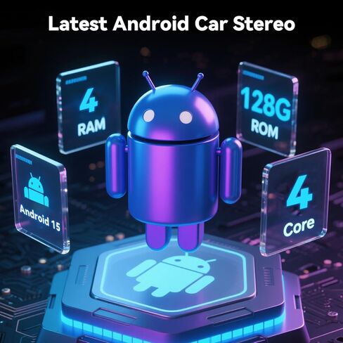 ستيريو سيارة Android 13 لسيارة Ford Transit Tourneo Custom 2013-2019 مع Apple Carplay اللاسلكي Android Auto، راديو سيارة بشاشة لمس 9 بوصة مع WiFi GPS Navigation Bluetooth FM/RDS Radio SWC+كاميرا احتياطية in Saudi Arabia