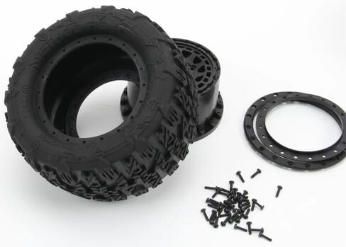 إطارات METHOD RC Terraform لجميع التضاريس مربوطة بحزام 1/10th لعجلات 12/14 مم سداسية الشكل (مجمعة من قطعتين) in Saudi Arabia